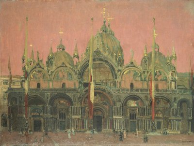 Ein roter Himmel bei Nacht, San Marco von Walter Richard Sickert